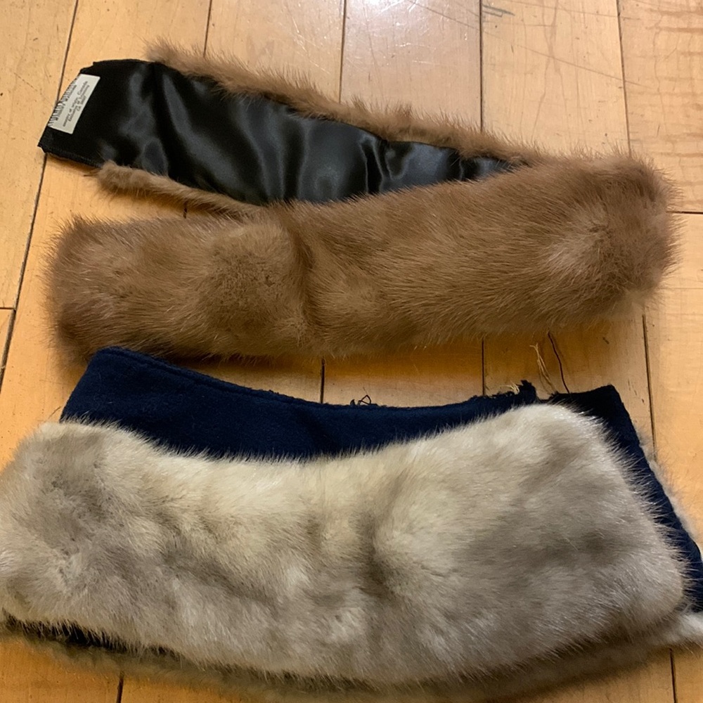 2‎ Vintage Fur Collar Pieces